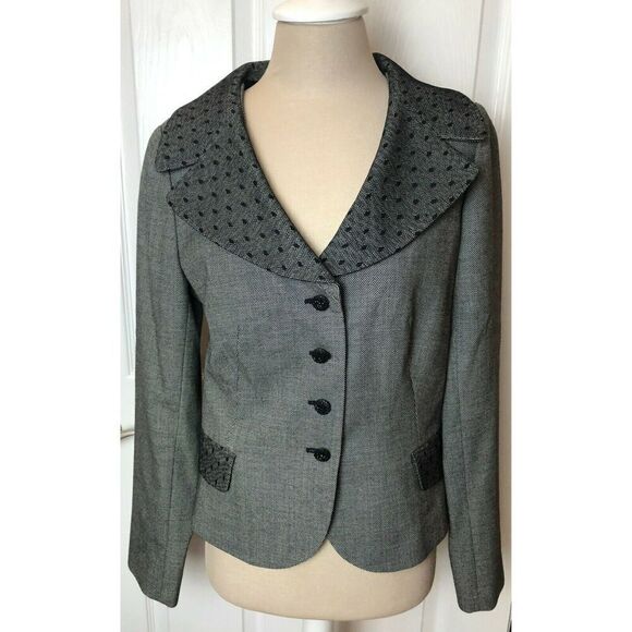 Rickie Freeman for Teri Jon Jackets & Blazers - Rickie Freeman Teri Jon Gray Wool Blend Jacket Blazer Women's Size 10